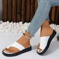 thumbnail image 4 of ShiShine Womens Thong Toe Loop Slide Sandals Slip On Casual Comfortable Flat Sandals Lightweight Summer Beach Shoes, 4 of 8