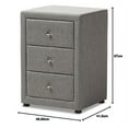 thumbnail image 2 of Baxton Studio 147-424-8161-AMZ Vanessa Nightstand, Grey, 2 of 10