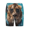 thumbnail image 6 of Daiia Hawaiian Swimming Lion Mens Woven Stretch Pajama Short,Short Pajama Pants-XX-Large, 6 of 7