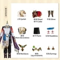 thumbnail image 1 of Disfraz de Genshin Impact Kaveh para hombre, disfraz de Cosplay, Peluca de kavih, uniforme de Halloween, trajes de kavih, 1 of 4