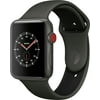 Apple Watch Gen 3 Series 3 Cell 42mm Gray Ceramic - Gray/Black Sport Band MQKE2LL/A