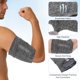 thumbnail image 3 of Funda para el brazo, soporte para correr de poliéster de 7 x 6 pulgadas, bandas para el brazo, negro, 3 of 6