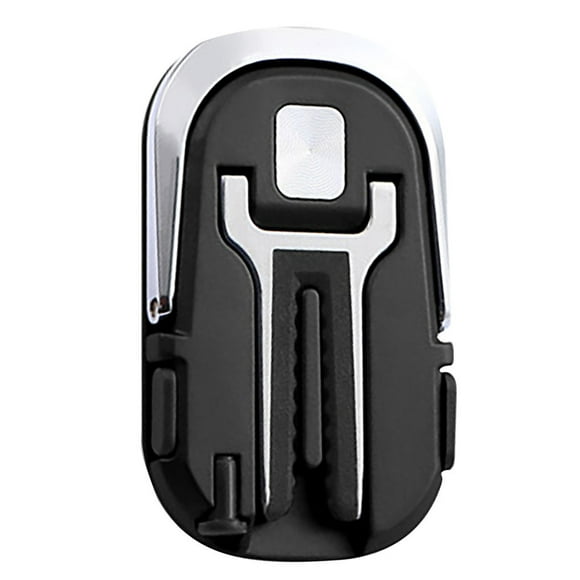 Soporte para anillo de teléfono móvil 360 grados giratorio 180 grados Soporte de soporte para teléfono abatible con tapas antipolvo, negro Vogacara EL5363-01B