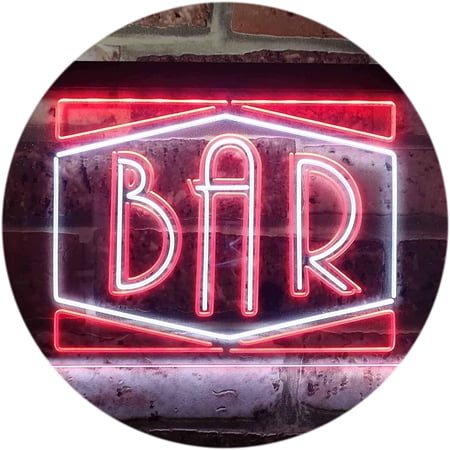 ADVPRO "Girl Open Bar" Dual Color LED Neon Sign - White & Blue Light 16x12 Inch For Man Cave Or Bar