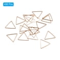 thumbnail image 3 of Uxcell Beading Hoop Earrings, 60Pcs Triangle Hoop Earring for DIY Crafts Jewelry Making(20mm, Rose Gold), 3 of 6