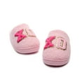 thumbnail image 3 of Fuzzy Slippers for Women Men Valentine's Day Funny Print Matching Slipper Platform Memory Foam Slip on House Shoes Pink 10, 3 of 5