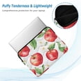 thumbnail image 2 of FORMRS 15"-15.6" Laptop Sleeve Protective Case Soft Carrying Quilted Computer Bag Cover, White Apple Pattern, 2 of 7