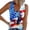 Multicolor-3, variant on Mutghys 4th of July Shirts Women V-Neck Graphic Loose Ribbed Sleeveless Shirts Soft Breathable Patriotic Independence Day T-Shirts