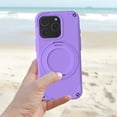 thumbnail image 5 of Dteck Compatible with iPhone 16 Pro Max Case with Screen Protector, Rugged Magnetic Case with Ring Stand Compatible with MagSafe, Heavy-Duty Military Grade Shockproof Phone Kids Cover 6.9 inch,Purple, 5 of 8