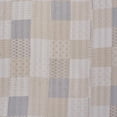 thumbnail image 3 of Cream Knitted Cotton Geometric Throw, 3 of 8