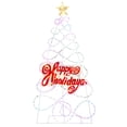 thumbnail image 1 of Gymax Arbre de Noël Pré-Éclairé 5.6 Pieds 6 Modes d'Éclairage Décoration Colorée Intérieure Extérieure, 1 of 9