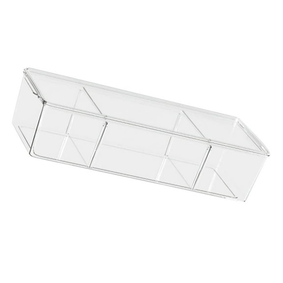 FRCOLOR Tabletop Storage Box Kitchen Three Compartments Storage Box Coffee Storage Box