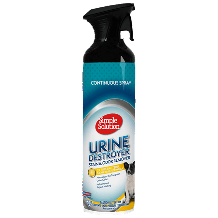Simple Solution Urine Destroyer Enzymatic Cleaner | Pet Stain and Odor Remover with 2X Pro-bacteria Cleaning Power | 17