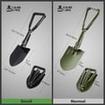 thumbnail image 3 of REDCAMP 18in Mini Survival Folding Camping Shovel with Cover, Manganese Steel Tri-Fold Handle Portable Tactical Shovel for Hiking Beach Mud Snow, 3 of 9