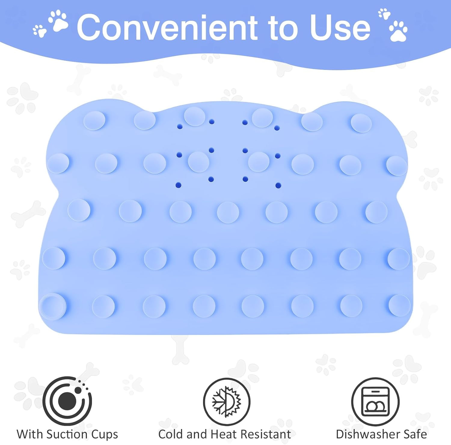 Slow Feeder Insert Dog Indoor Pet Bowl (Blue Panda)