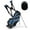 Blue, variant on GVN Golf Stand Bag, Lightweight Golf Bag,Golf Stand Cart Bag with 6-Way Divider Carry Pockets-Black
