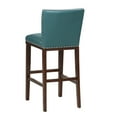 thumbnail image 7 of Steve Silver Tiffany Faux Leather 30" Bar Stool - Peacock-Espresso, 7 of 7