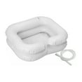 SWYAN Inflatable Portable Bed Shampoo Hair Washing Basin Foot Pump