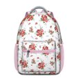 thumbnail image 1 of Romantic Rose and Peony Pattern Bookbag - Lightweight School Backpack with Padded Straps, 1 of 6