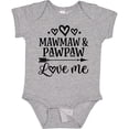 thumbnail image 3 of Inktastic Mawmaw and Pawpaw Love Me Girls Baby Bodysuit, 3 of 5
