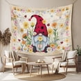thumbnail image 2 of Farmhouse Gnomes Tapestry for Bedroom Wall Hanging Tapestry, Vintage Pastoral Daisy Floral Country Ceiling Backdrop Tapestries Poster Blanket Wall Decor for Teens Room Living Room Dorm 59" x 79", 2 of 8