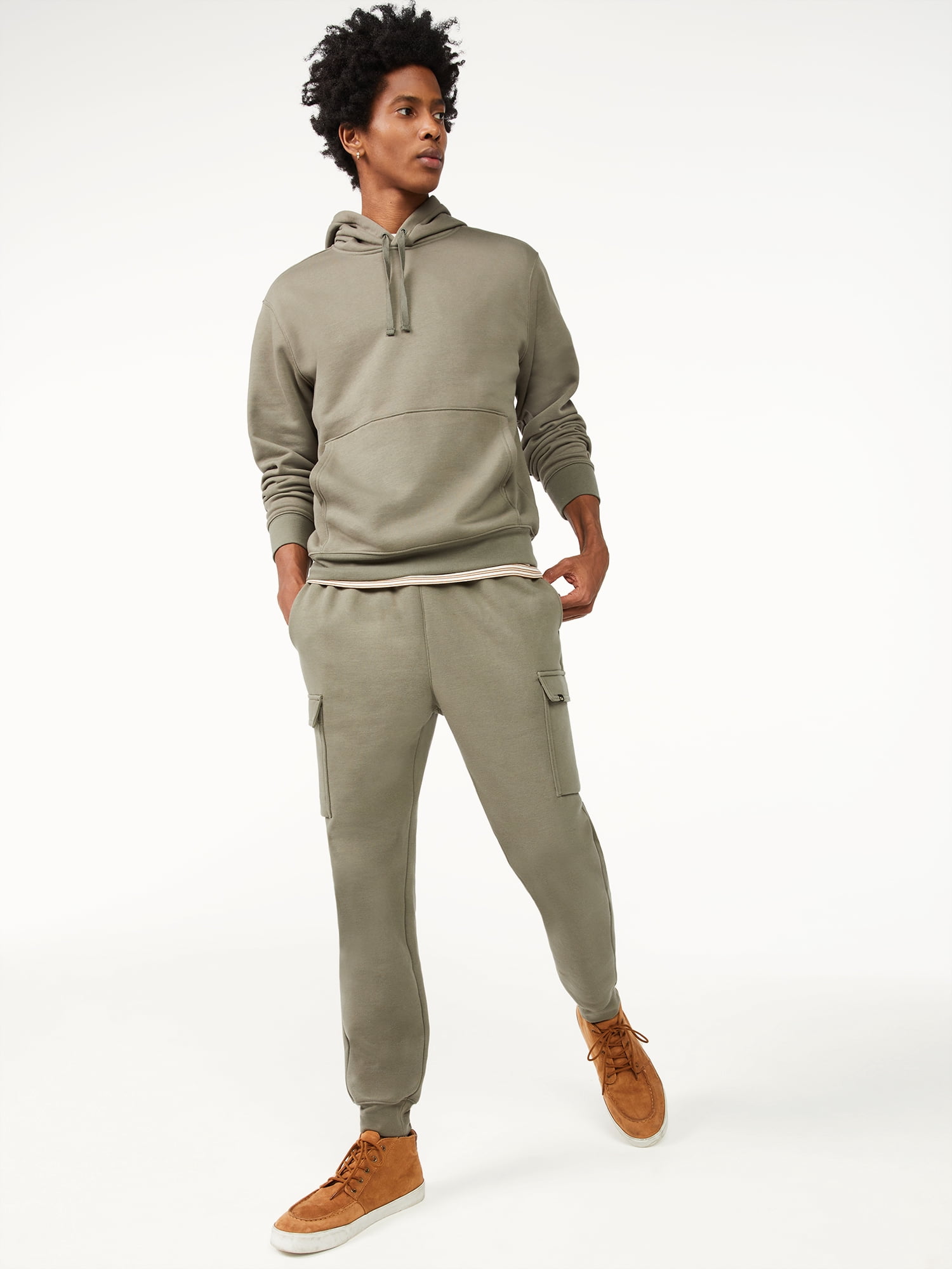 Fleece Cargo Joggers - Walmart 