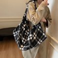 thumbnail image 5 of Large Capacity Tote Backpack Convertible Shoulder Crossbody With Checkered Pattern, 5 of 6