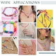 thumbnail image 4 of 2500 piezas de cuentas de arcilla polimérica de 6 mm, redondas y planas, en 10 colores. Cuentas espaciadoras para joyería, collares y pulseras., 4 of 6