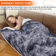 thumbnail image 6 of KATIDAP Heated Blanket with Dual Control, with 5 Heat Levels & 10 Hours Auto Off, ETL Certified Soft Thicken PV Plush Electric Throw Blanket, Gray Tie-Dye, 90" x 100", 6 of 7