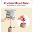 thumbnail image 5 of Furcato Cat Tree, Floor to Ceiling Cat Tower Adjustable Height [92.9-102.4in=235-258cm], 7 Tiers Cat Climbing Play House with Fully Sisal Scratching Post, Grey, 5 of 9