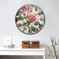 thumbnail image 4 of Pink Beautiful Rose Wall Clock 12 Inch Silent Non Ticking Battery Operated Easy to Read for Kitchen Living Room, 4 of 8