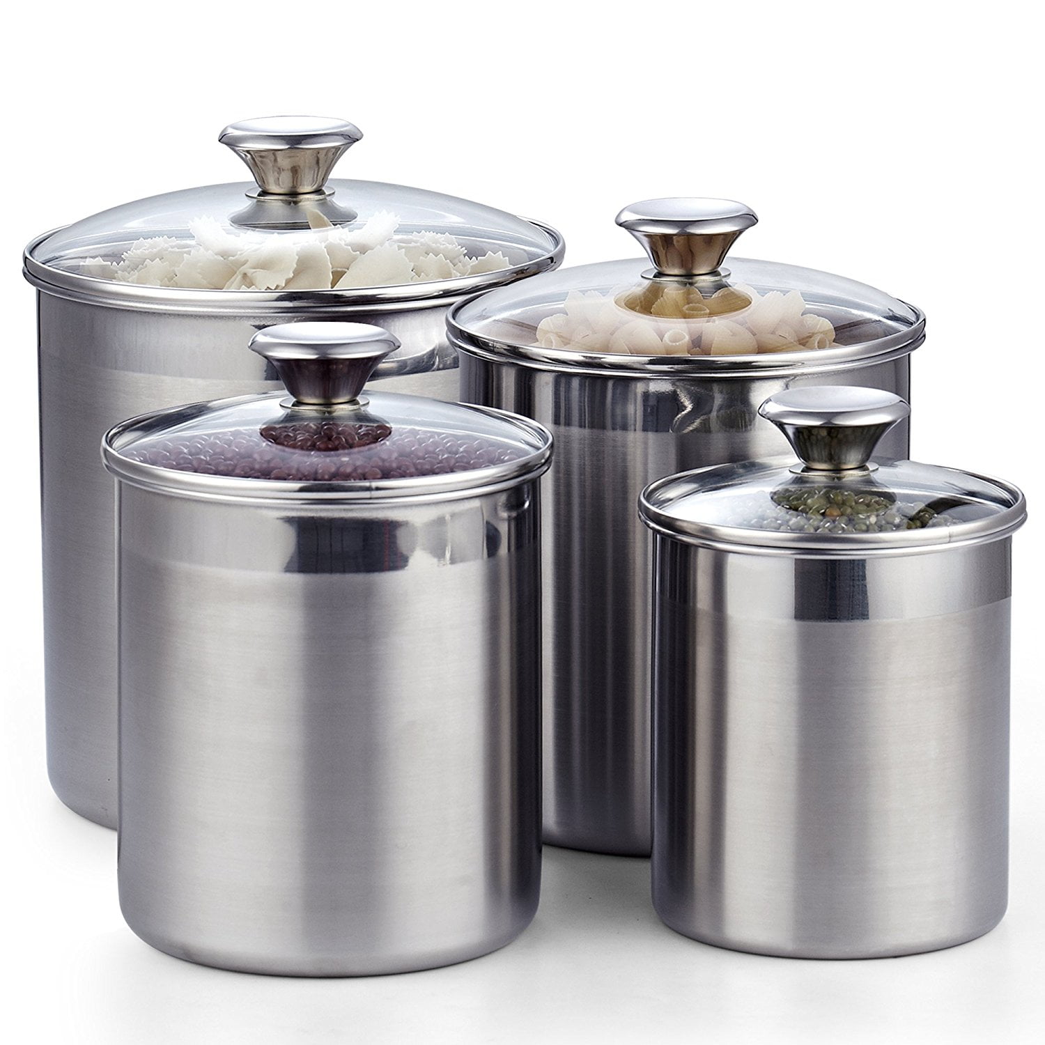 Cooks Standard 4-Piece Stainless Steel Canister Set - 3