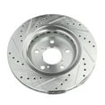thumbnail image 2 of Detroit Axle - Front Drilled Brake Rotors for Honda Odyssey Pilot Passport Ridgeline Acura MDX: 12.60 inch Rotors, 2 of 7