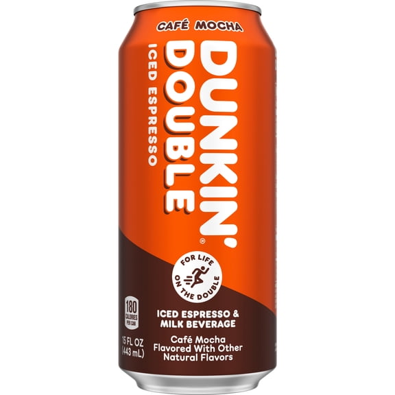 Dunkin' Double Café Mocha Iced Espresso Single Can, 15 fl oz