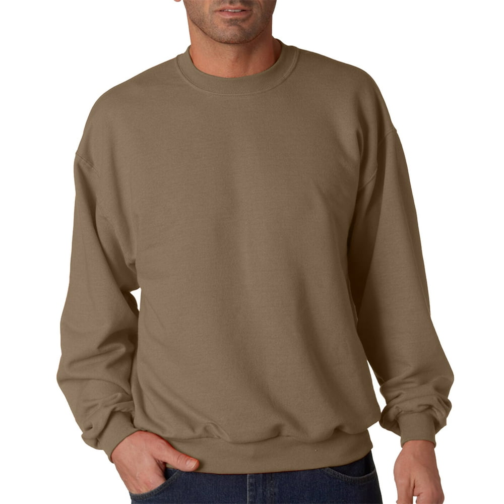 JERZEES - Jerzees Mens NuBlend Rib Waistband Fleece Sweatshirt, Safari