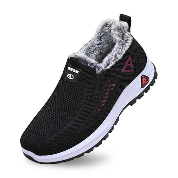 Athletic Shoes for Women Winter Snow Boots Insulated Lined Warm Comfortable Outdoor Casual Shoes for Cold Weather Pu 35 Size