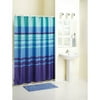 Mainstays Cool Ombre Stripe Fabric Shower Curtain