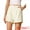 Beige, variant on DARING DIVA Women's Elastic High Waist Pleated Shorts with pockets XS Beige