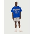 thumbnail image 2 of Honor The Gift Men's Honor Peace Relaxed Oversized Box Fit Tee T-Shirt in Blue (Small, Blue), 2 of 4