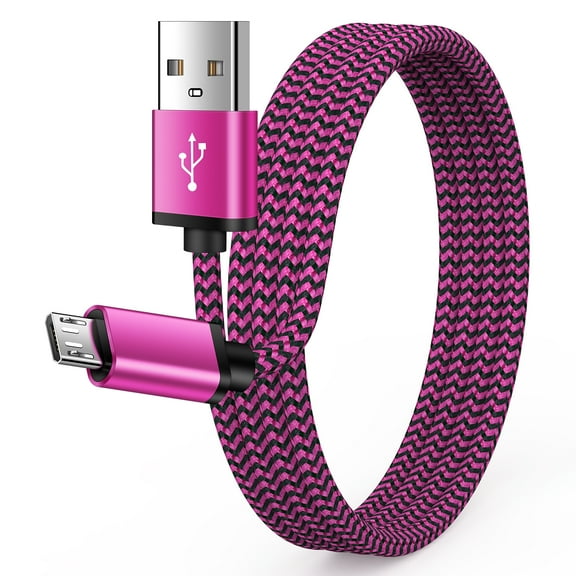 Micro USB Cable 6ft,AILKIN Micro Cable for Android Charging Cable Nylon Braided High Speed Fast Charging Cord USB Charger Android Micro Cables 6ft Charge&Sync for Samsung Galaxy
