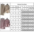 thumbnail image 2 of Conjunto casual de 2 piezas de blusa de algodón y lino de manga larga con botones + pantalones de pierna ancha para mujer, 2 of 2