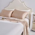 thumbnail image 6 of ANMINY Satin Pillowcase Set of 2 Standard Silk Bedding Pillowcases 40" x 20" Pillow Cover, Khiki, 6 of 6