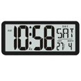 thumbnail image 1 of Reloj de pared cuadrado Yashi digital gigante 13.8 pulgadas Pantalla LCD decoración multifuncional color negro, 1 of 5