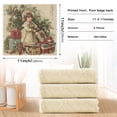 thumbnail image 3 of 6PCS Dish Towels and Dish Cloths Reuseable Dishcloths Sets for Washing Dishes, Cooking, Baking Size 11" x 11" Nostalgic Christmas Atmosphere, 3 of 9
