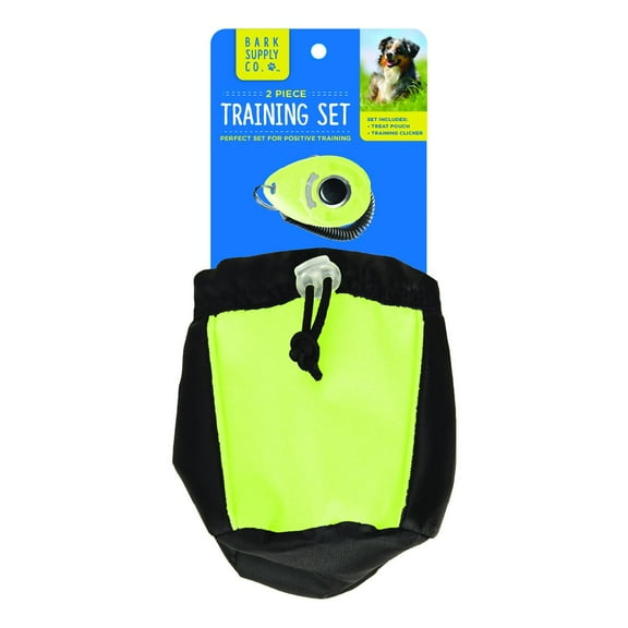 Bark Supply Dog Training Set with Treat Pouch and Training Clicker