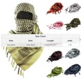 thumbnail image 3 of Fewfanhot Mens Cotton Patterned Desert Scarf Neck Headscarf with Tassel Soft Breathable Lightweight Windproof Outdoor Daily Wear Stylish Scarf for Women & Men 43.31″, 3 of 9