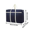 thumbnail image 3 of Hovmgk Travel Storage Bag, 90x58x28cm Moving Duffel, Non-Woven Quilt Pouch, Large-Capacity Portable, Travel & Moving Supplies, Versatile Packing for Bulk Items, Relocators, 3 of 5