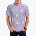 thumbnail image 1 of Fotbe Swan With Stars Camiseta Polo de Golf para Hombre con Estampado – Camisa Deportiva Transpirable con Cuello Abotonado-Medium, 1 of 6