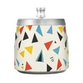 thumbnail image 7 of Yayeee Ashtray with Lid for Cigarette Smokeless Stainless Steel Home Ash Holder, Beige Triangles, 7 of 7