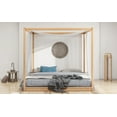 thumbnail image 4 of Imerelez Canopy Platform Bed with Support Legs, King Size, Natural, 4 of 9